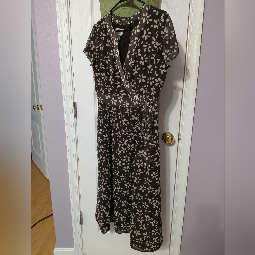 Talbots Silk Floral Dress